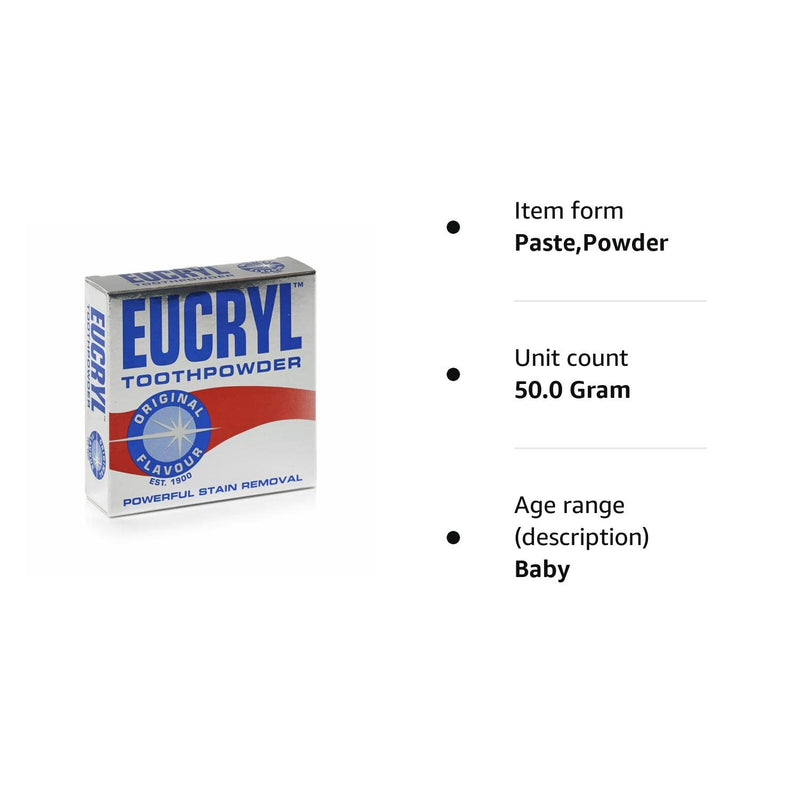 [Australia] - Eucryl Stain Removal Toothpowder Original 50g 