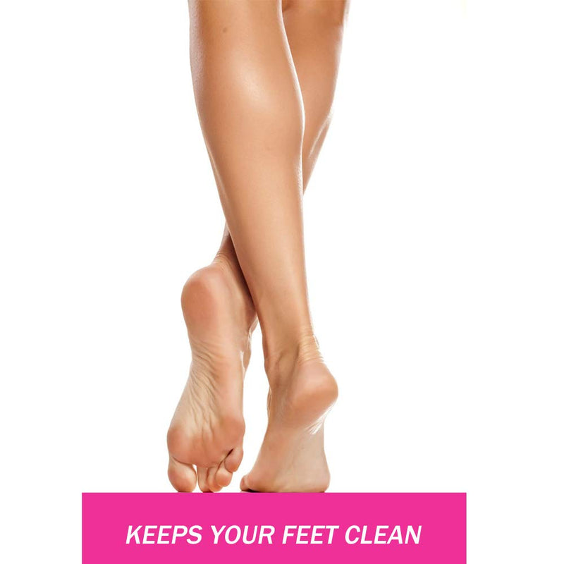 [Australia] - Economy 25 Pairs(50 feets) Pink Spray Tanning Sticky feet Pads Protectors for Fake Tan 