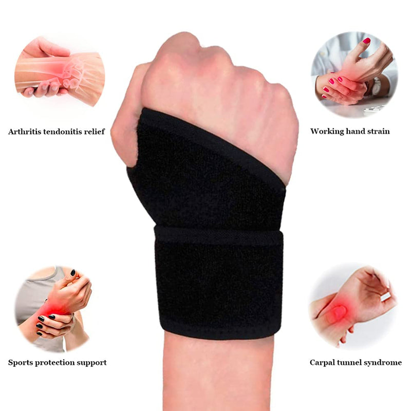 [Australia] - Wrist Support Brace, Adjustable Carpal Tunnel Wrist Braces for Tendonitis, Arthritis, Night Support, Comfortable Wrist Wraps Compression Strap for Hand Wrist Joint Pain Relief, Fits Both Hands(Single) 1 
