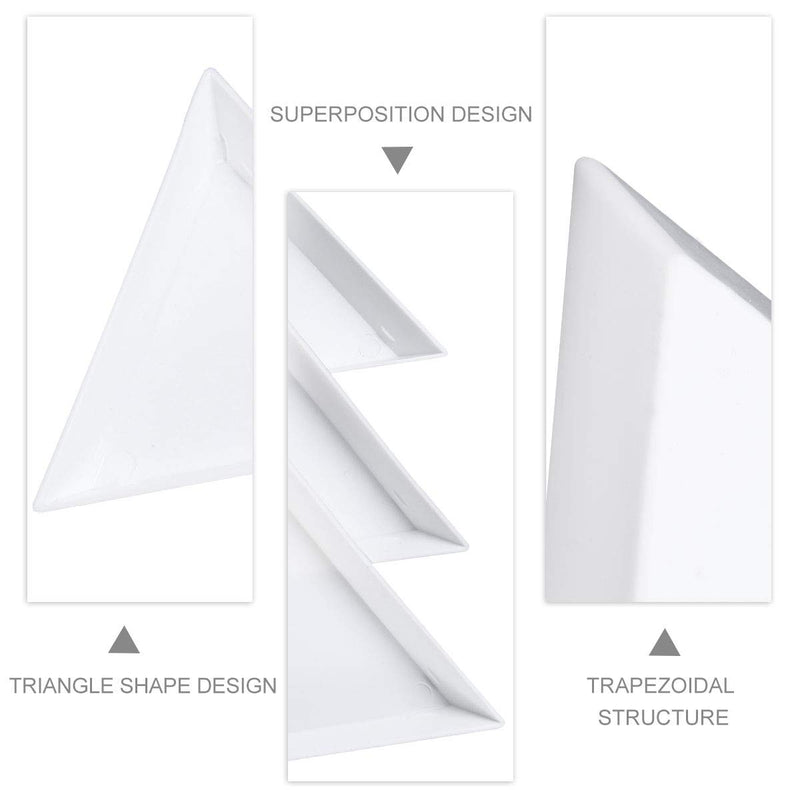 [Australia] - Artibetter 10PCS Plastic Triangle Bead Sorting Trays Nail Art Tray Jewelry Picking Plates for Diamond Jewelry 