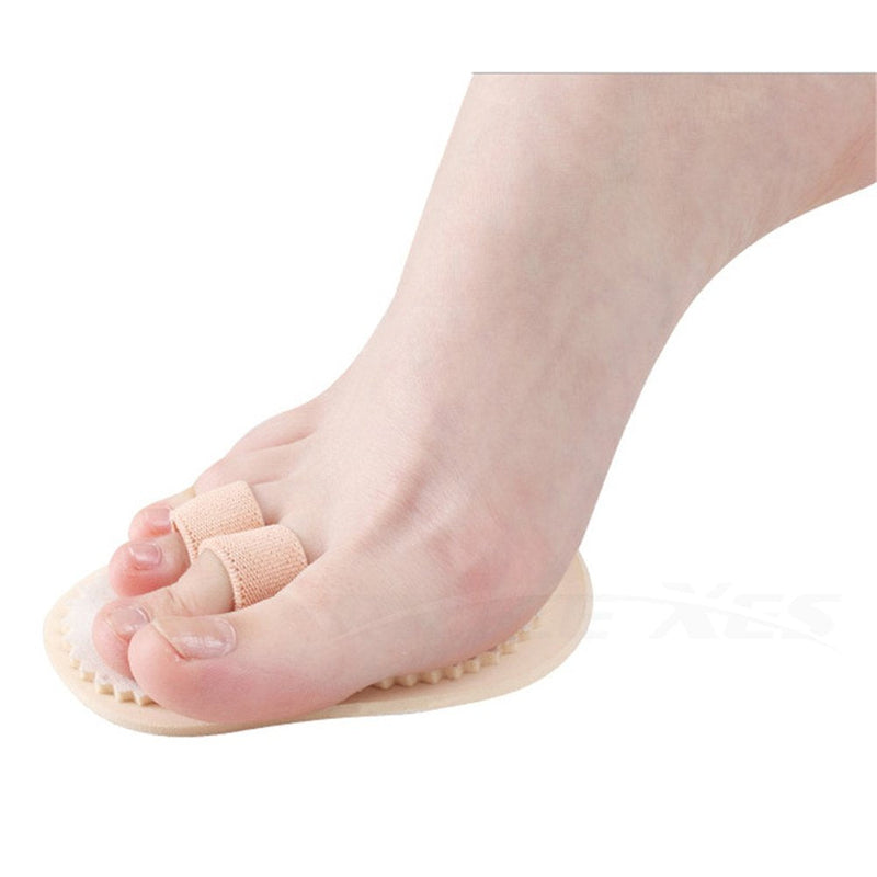 [Australia] - Toe Splint & Straightener, Adjustable Loops Hammer Toe Correctors Brace w/Slip-on Cushion Metatarsal Pads for Claw Curled & Crooked Toes - Support Guard for Pre Post Surgery (2 loops one pair) 2 loops one pair 