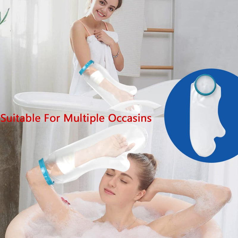 [Australia] - DESTRIC Waterproof Arm Cast Wound Cover for Shower Bath,Plaster Bandage Protector Watertight for Broken Arms Wrists Bones Hands, Burns, Tattoos Half arm1 