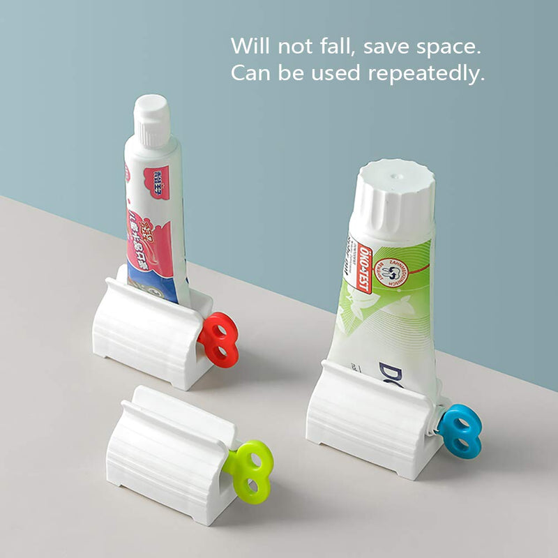 [Australia] - Toothpaste Squeezer,3 Pack Rolling Tube Toothpaste Dispenser Plastic Vertical Toothpaste Holder for Bathroom for Toothpaste Hand Cream Use Red+ Blue+ Green 