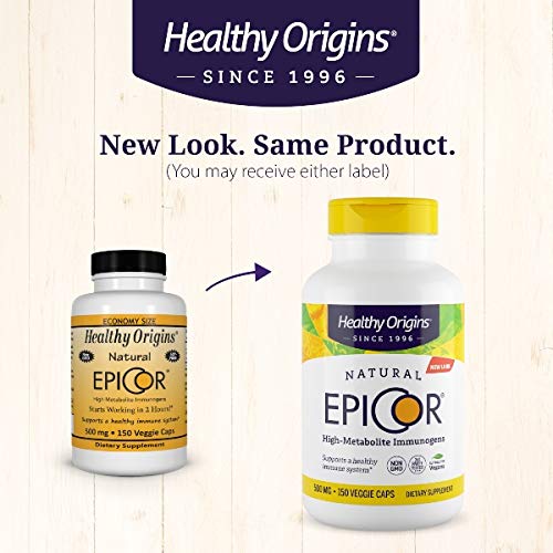[Australia] - Healthy Origins EpiCor (Clinically Proven Immune Support) 500 mg, 150 Veggie Capsules 150 Count (Pack of 1) 
