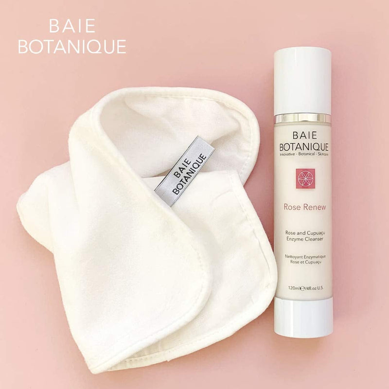 [Australia] - Dual Action Facial Cloth, Luxury Cotton Muslin and Bamboo Ultra-Soft Terry - 100% Natural - Set of 3 