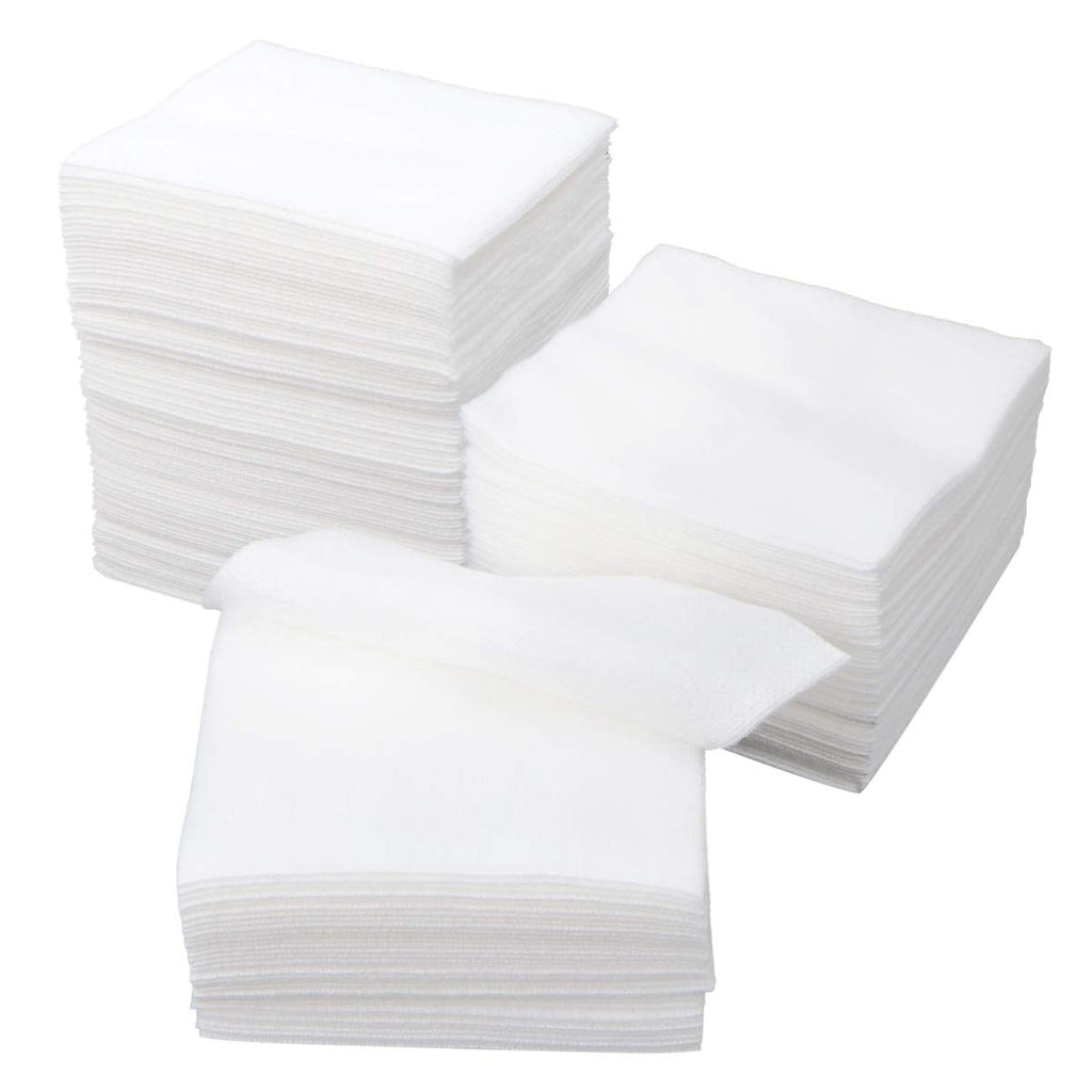 [Australia] - HEALLILY Gauze Pads 100pcs Non-Woven Facial Cotton Gauze Squares Gauze Sponge Esthetician Cotton Pad (Folded Size 10x10cm, Unfold Size 20x20cm) Gauze Swabs 