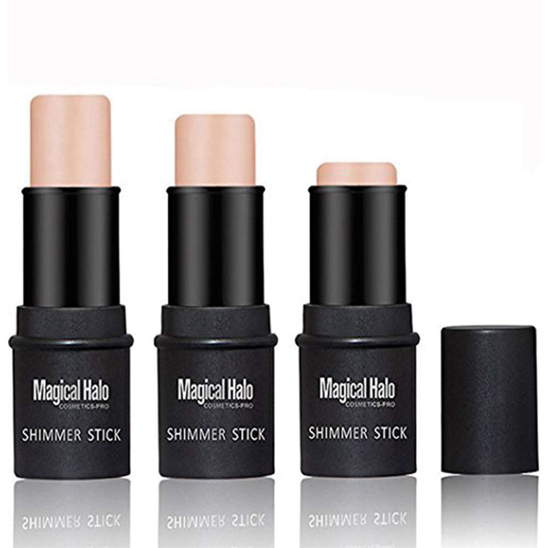 [Australia] - Highlighter Stick, NICEFACE Shimmer Cream Powder Waterproof Light Face Cosmetics ( 2 colors ) 