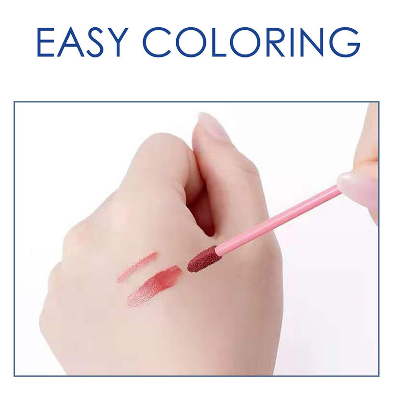 [Australia] - 200 PCS Disposable Lip Brush Wands, Lipstick Applicator Lip Gloss Concealer Brushes 