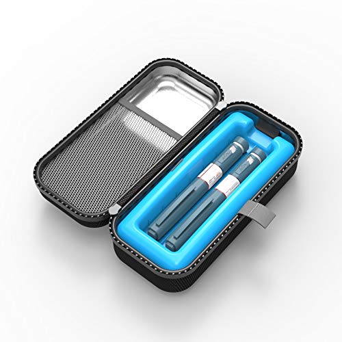 [Australia] - SHBC Insulin Pen Carrying Case Portable Medical Cooler Bag for Diabetes with Protective Ice Brick - Convenient to Changing Needles with Each Injection 