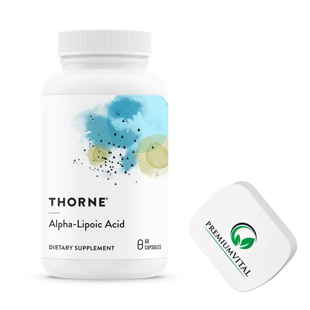 [Australia] - PremiumVital, Thorne Research, Alpha-Lipoic Acid, 300mg, 60 Vegan Capsules, with Practical Pill Box, Lab-Tested, Vegetarian, Soy-Free, Gluten-Free, Non-GMO 