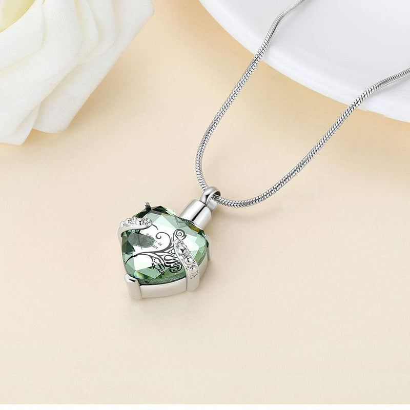 [Australia] - Heart Urn Necklace for Ashes Stainless Steel Cremation Jewelry for Ashes Keepsake Necklaces Z-LG Always in my heart 