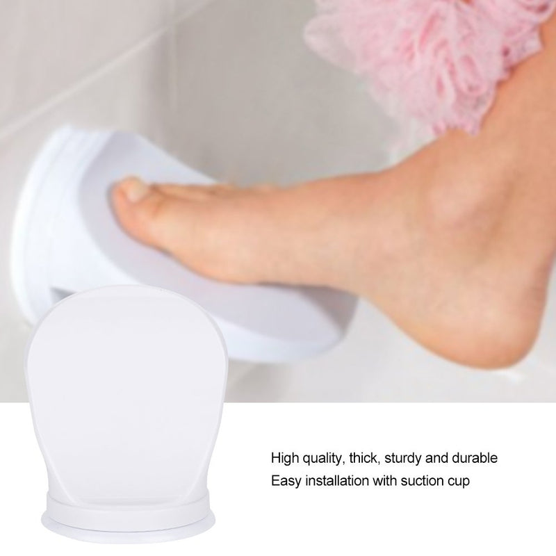 [Australia] - Suction Cup Foot Rest Non-Slip Shower Foot Support Safe Grip Shaving Bathroom Bathing Leg Aid Step Rest for Woman and Back Pain Sufferers - White 