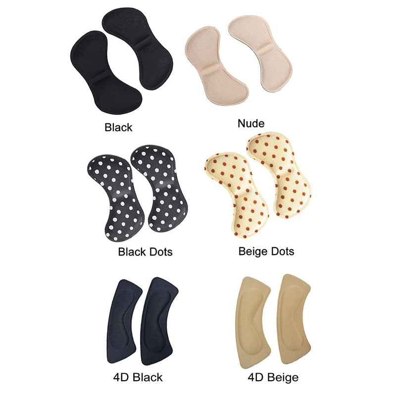 [Australia] - 5 Pairs Heel Protectors, Heel Shoe Grips for New Shoes, Heel Protector Adds Volume, and Cushioning, Insoles for Women Shoes(Nude) Nude 