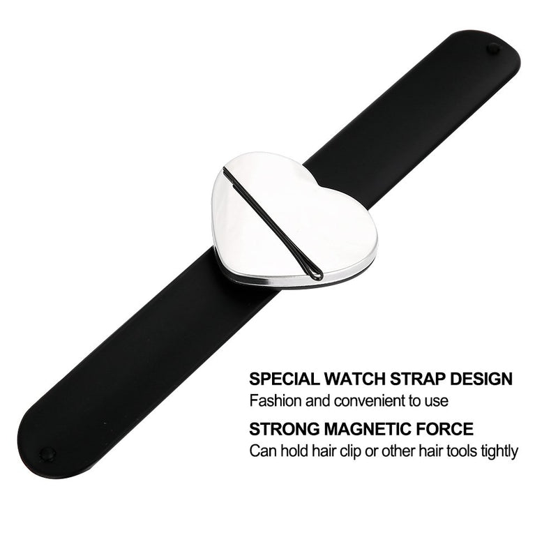 [Australia] - Professinal Magnetic Wristband Wrist Band Hair Crips Hairpins Pin Holder Salon Hairdressing Tool for Hair Salon Hair Crips Wristband Hair Ties to Hold Metal Bobby Pins and Clips in Easy Reach 