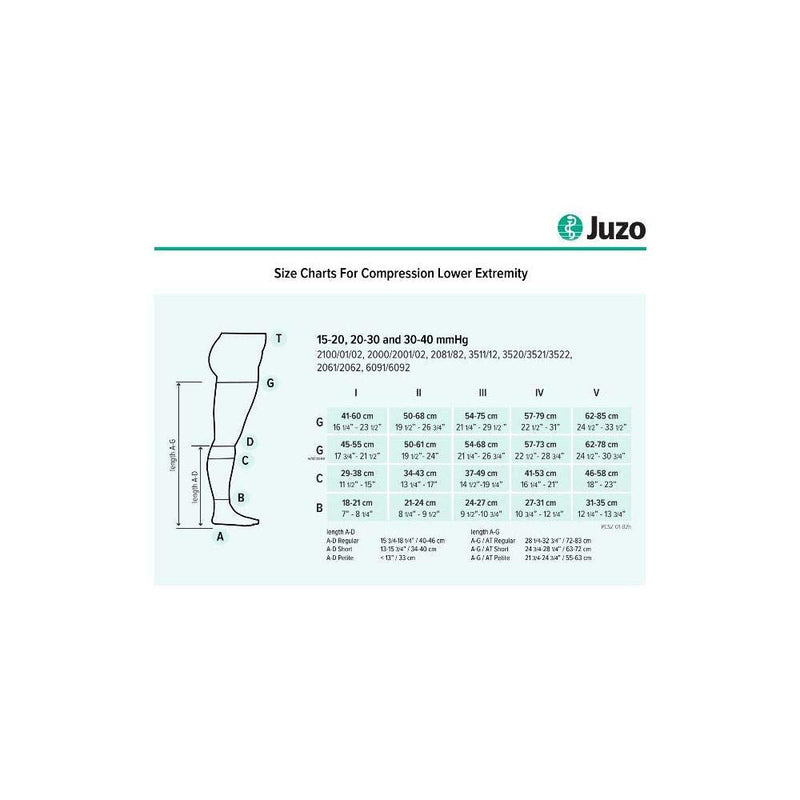 [Australia] - Juzo Soft 2000 15-20mmhg Thigh-High Closed Toe Compression Sock Beige 4 