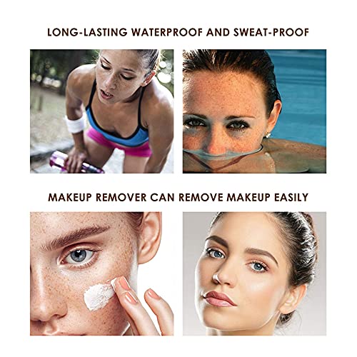 [Australia] - URQT 2Pcs Faux Freckle Pen Makeup Set - Magic Natural Effortless Sunkissed Fake Freckles Makeup Long Lasting Waterproof Freck Beauty Felt Tip Freckle Pen (2Pcs Dark Brown) 2Pcs Dark Brown 