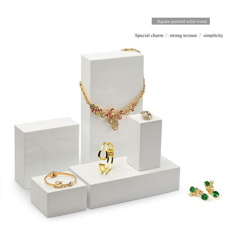 [Australia] - Oirlv Solid Wood Minimalism Style Jewelry Display Stand Showcase Jewelry Organizer Square Holder (SM05204) Sm05204 