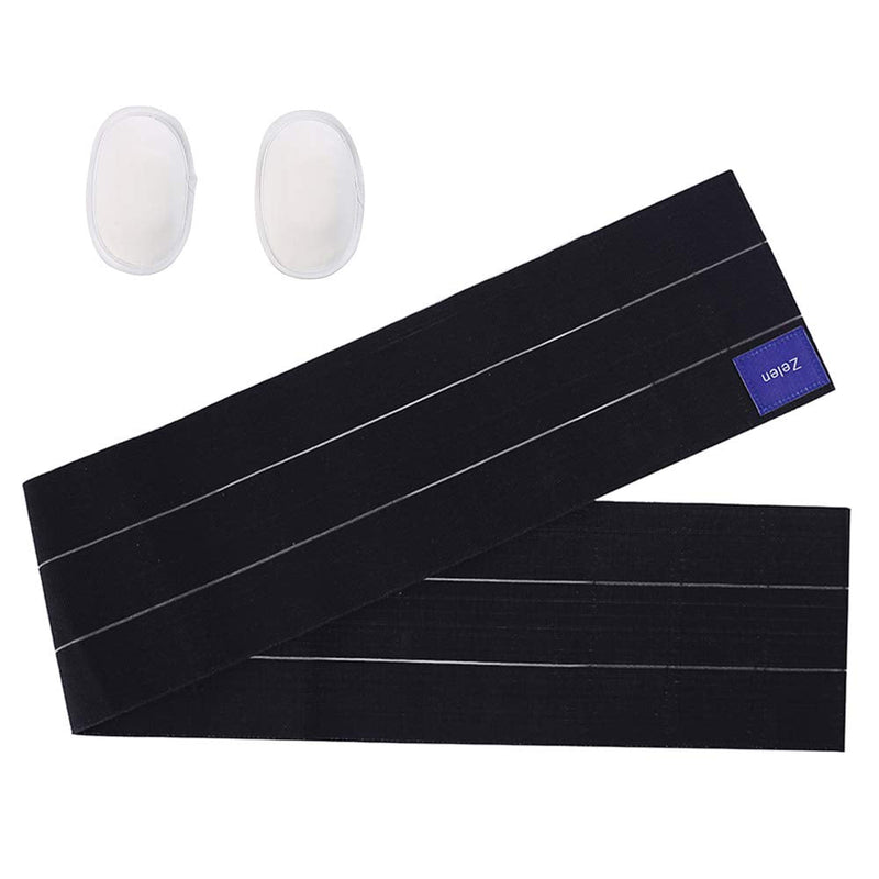 [Australia] - Umbilical Hernia Belt Abdominal Binder Hernia Belts for Men Abdominal Binder Post Surgery Hernia Belt for Women Belly Abdominal Binder Lower Waist Support Belt Hernia Support for Men Stomach Binder L (43-62 Inch) 