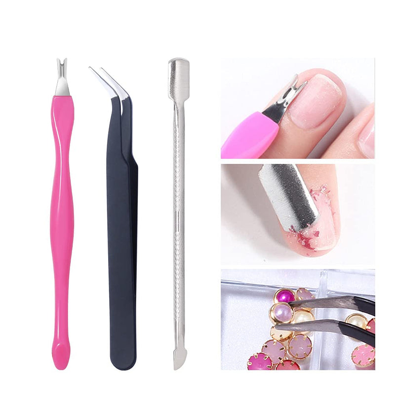 [Australia] - Acrylic Nail Kit, Nail Art Decorations Set with Nail Sequins Nail Rhinestones Nail Art Supplies Tools Professional Manicure Set for DIY Nail Designs Nail Care Acrylic Nail Art Decorations 