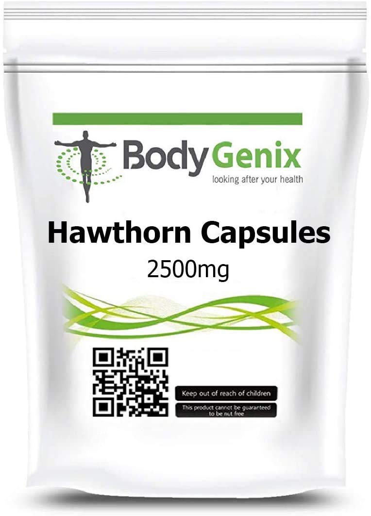 [Australia] - Hawthorn Capsules 2500mg Bodygenix Blood Circulation, Heart Support Supplement (120) 120 