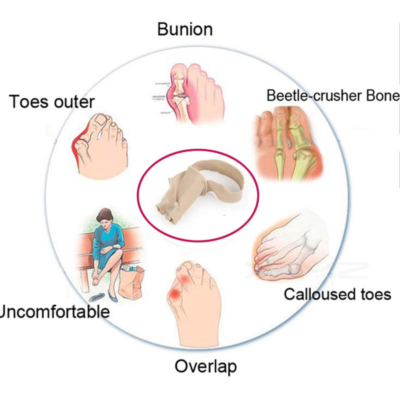 [Australia] - Bunion Corrector, Bunion Relief Orthopedic Sleeve Socks, Big Joint Tailors Toe Separators Spacers Straighteners, Ball of Foot Cushions Splint, for Hallux Valgus Foot Pain 