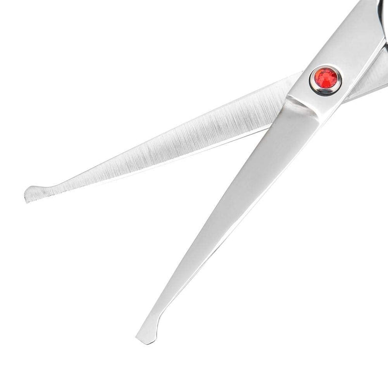 [Australia] - Professional Hair Cutting Thining Scissors Set Round Head Shears Baby Hairdressing Scissors Set for Baby Kids (Red) Red 