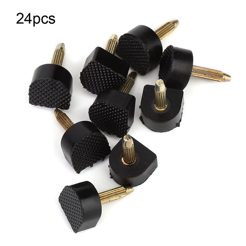 [Australia] - 24pcs High Heel Replacement Tips, Heel Cap Replacement Shoe Repair Stiletto Dowel Heel Repair Cover Heel Dowels Protector for Woman (13x13cm) 13x13cm 