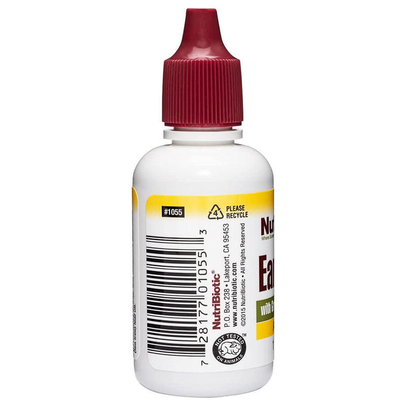 [Australia] - NutriBiotic – Ear Drops, 1 Fl Oz | Gentle & Soothing Ear Support with Grapefruit Seed Extract & Tea Tree Oil | Vegan | Non-Medicated | Made without GMOs & Gluten 