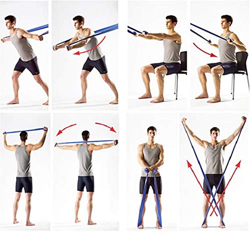 [Australia] - Fit-Flex Resistance Exercise Band - 2m Length - 3 Flex Options – Pilates, Yoga, Rehab, Stretching, Strength Training Blue 