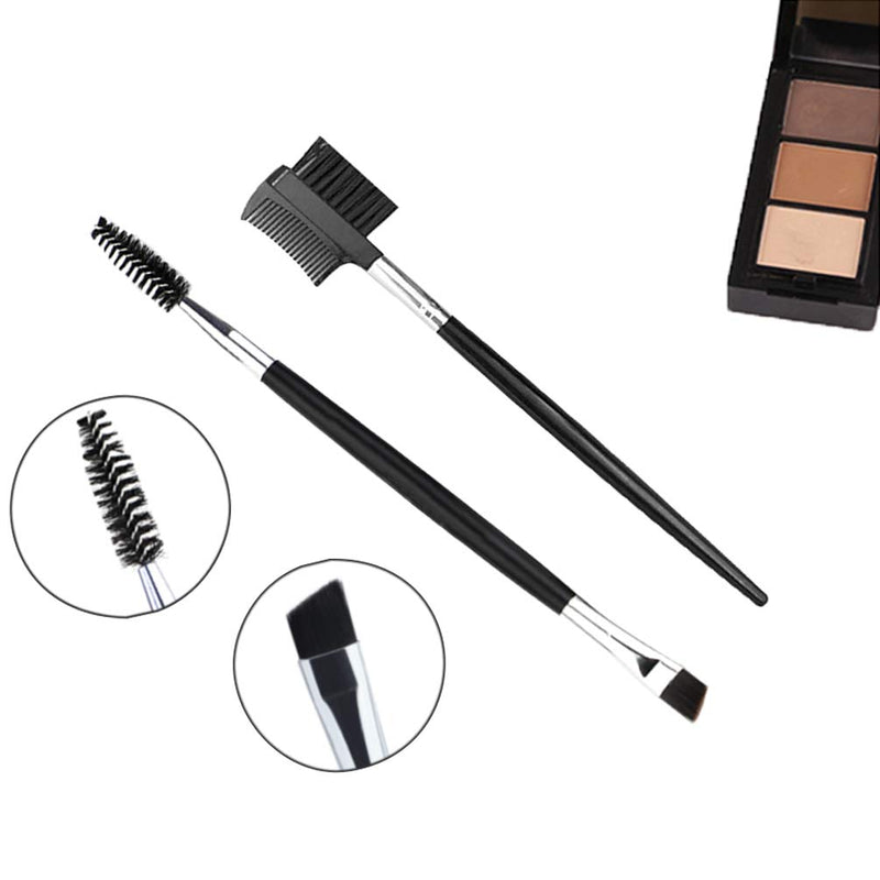 [Australia] - Duo Eyebrow Brush,BETURY Spoolie Brush and Eyelash Comb 2 PCS Professional Eyebrow Makeup Tool (Black) 