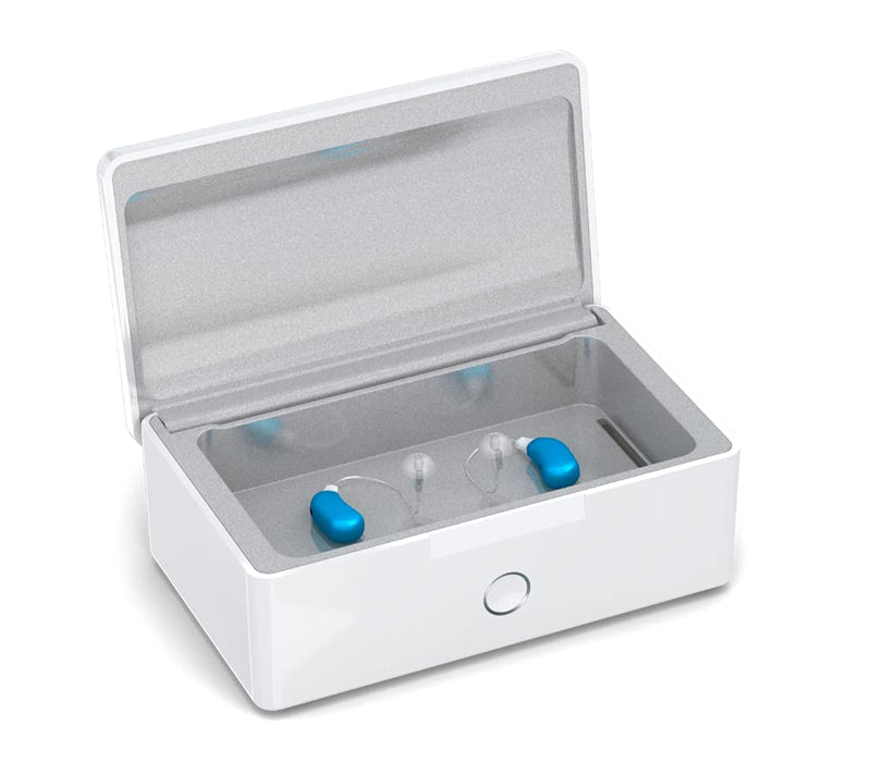 [Australia] - PerfectDry Q.R. 45 min. Ultra Fast Hearing Aid Dryer & Dehumidifier Accessory | Dry Box Kit | Removes Sweat & Moisture from Hearing Aids, Airpods, Wireless Earbuds, Ear Amplifiers, Cochlear Implants 