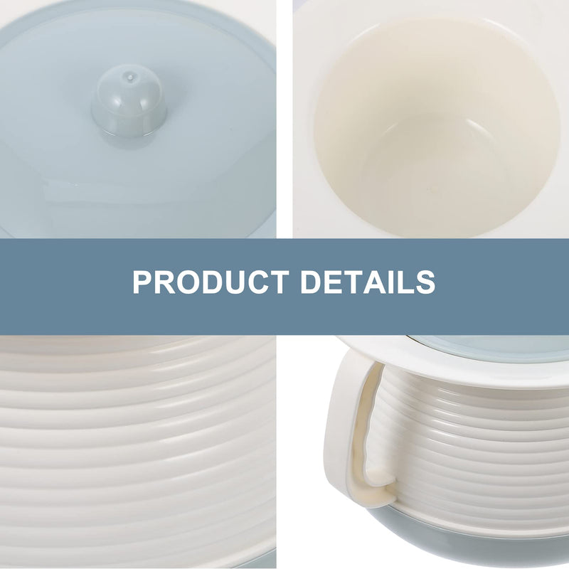 [Australia] - Balacoo Portable Toilet Urinal Spittoon Chamber Pot Potty Pla- stics Bedpan Urine Bucket Bottle with Lid for Adults Child Pregnant Elderly (Sky- Blue) Sky-blue 