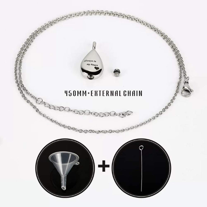 [Australia] - Cutadorns Love cremated Ashes Necklace, urn Necklaces for Ashes,Souvenir Men Jewelry,Surprise Gifts for Friends and Family. 