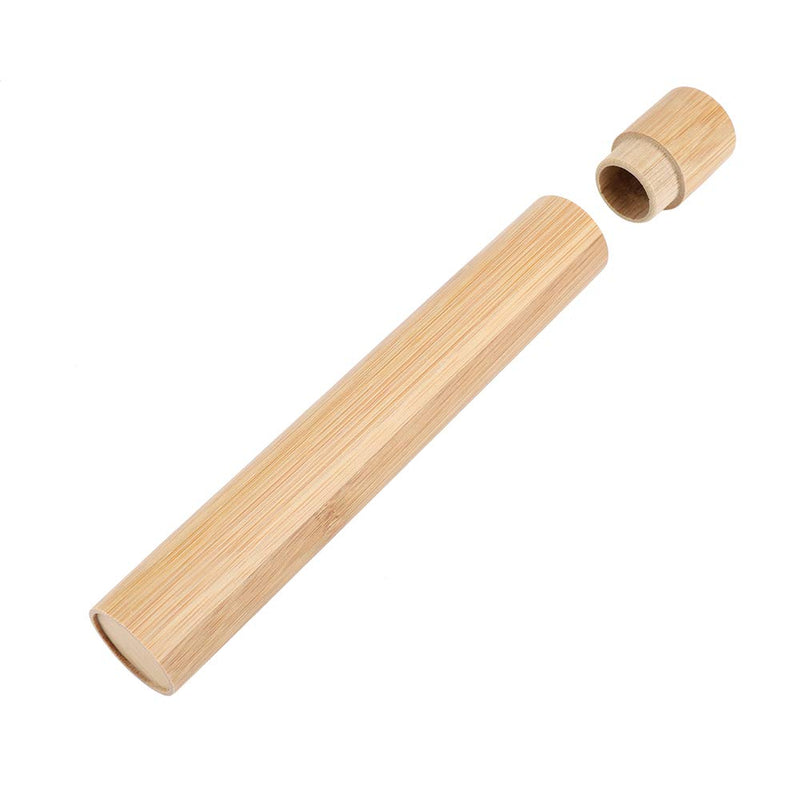 [Australia] - Portable Toothbrush Holder,Toothbrush Storage Case Portable Eco Friendly Bamboo Toothbrush Travel Protect Box Suitable for travel, camping, office, business trip 