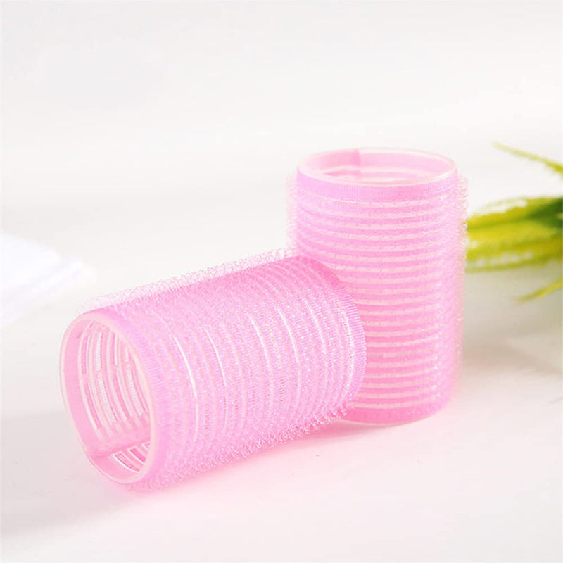 [Australia] - Self Grip Hair Rollers Set, 16 Pieces Salon Hairdressing Curlers, Hair Rollers Set With Clips, 8 Rollers and 8 Duck Bill Clips, for Women Long Hair, Men, Salon Hairdressing (64 mm) 
