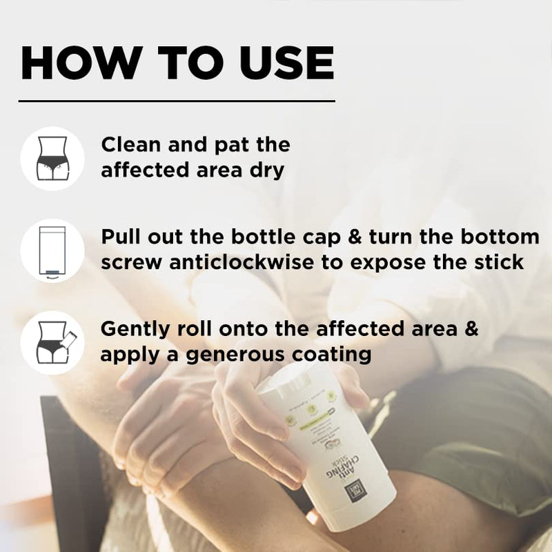 [Australia] - Pee Safe Anti Chafing Stick | Chub rub | 100% Natural | Winter Rash | Anti Blister | Anti Sweat | Anti Rashes | Cruelty Free | Itching | Chafing Relief | Irritation | Paraben & Silicone Free (75g) 