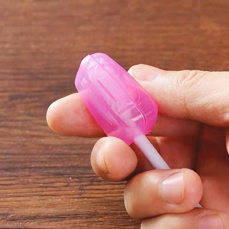 [Australia] - ILLUVA 10 Pieces Portable Toothbrush Head Covers, Travel Toothbrush Protector Cover 