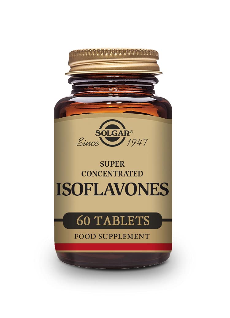 [Australia] - Solgar Super Concentrated Isoflavones Tablets - High Concentration - Contains Isoflavone Extract From Soy Germ - Food Supplement - Vegan, Vegetarian, Kosher - Pack of 60 