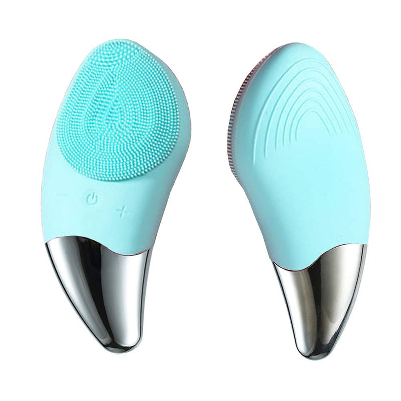 [Australia] - Outtmer Facial Cleansing Brushes Rechargeable Waterproof Cleansing Brushes ultrasonic waterproof Pore Cleanser 6 speeds Brushes for for All Types of Skin (Green) Green 