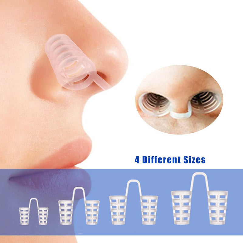 [Australia] - Snore Stopper Mouth Guard Anti Snoring Solution With 4 Nose Vent For Easing Breathing And Comfortable Sleep Suitable For Men And Women 