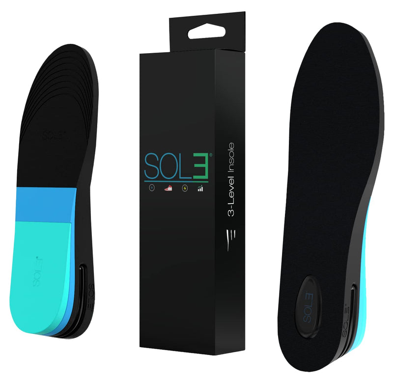 [Australia] - SOL3 Original Height Increase Insole - Mens Adjustable 3-Level Shoe Lifts: 2.36 Inch Taller Cushioned Elevation Inserts (7.5-11.5) 