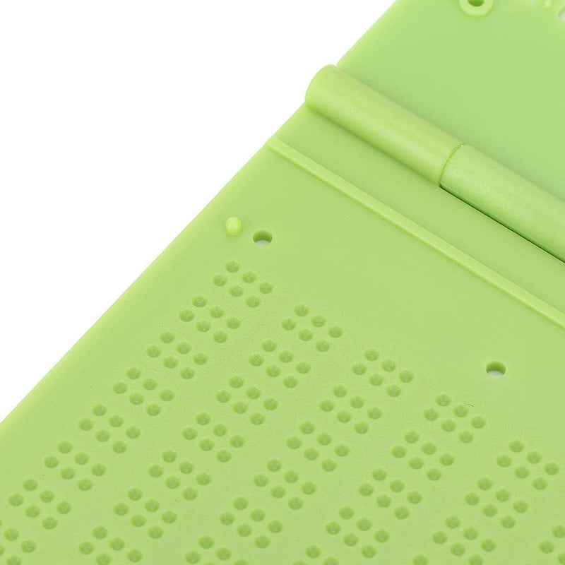 [Australia] - Yencoly Braille Store Business Card Slate, Portable Plastic 9 Lines 30 Cells Braille Writing Slate and Stylus Braille Learning Tool Accessory Assorted Tactile Bump Dots for The Blind 