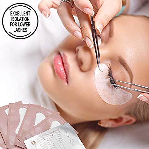 [Australia] - 100 Pairs Under Eye Gel Pads Hydrogel Eye Patches for Eyelash Extension -100% Natural Lint Free DIY Lashes Extension Supplies(Pink) 
