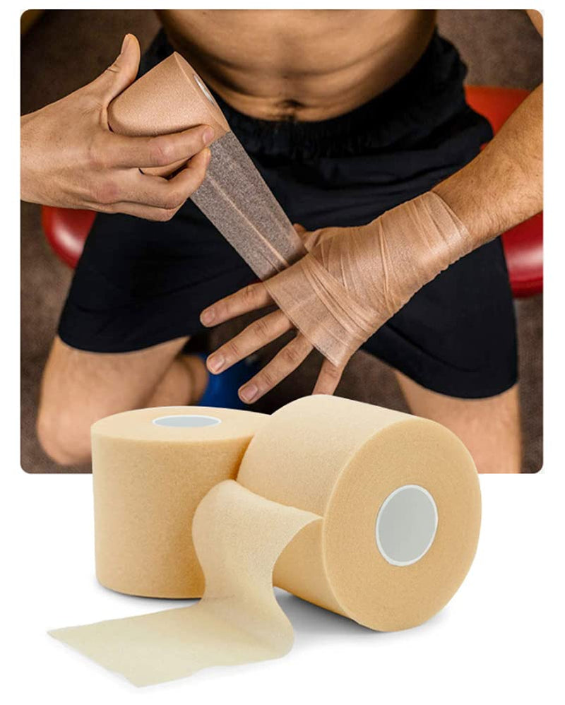 [Australia] - KISEER 5 Rolls Foam Sports Pre-Wrap Underwrap Bandage Athletic Tape for Hair Wrists Elbow Knees Ankles 