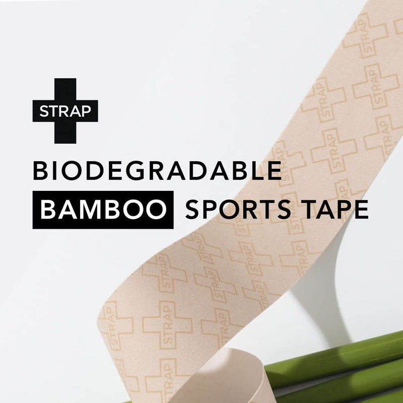 [Australia] - STRAP Natural Bamboo Body Tape - Biodegradable Sports Body Tape - 1 ct Pack of 1 
