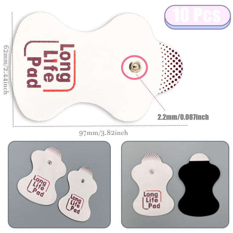 [Australia] - 10 Pieces TENS Electrodes Pad Replacement Pad for TENS Unit TENS Electrode Pad Adhesive Gel Pads for Omron 