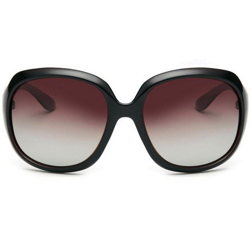 [Australia] - OYMI Oversized Women's Polarised Sunglasses Fashion Eyewear UV400 Coffee 