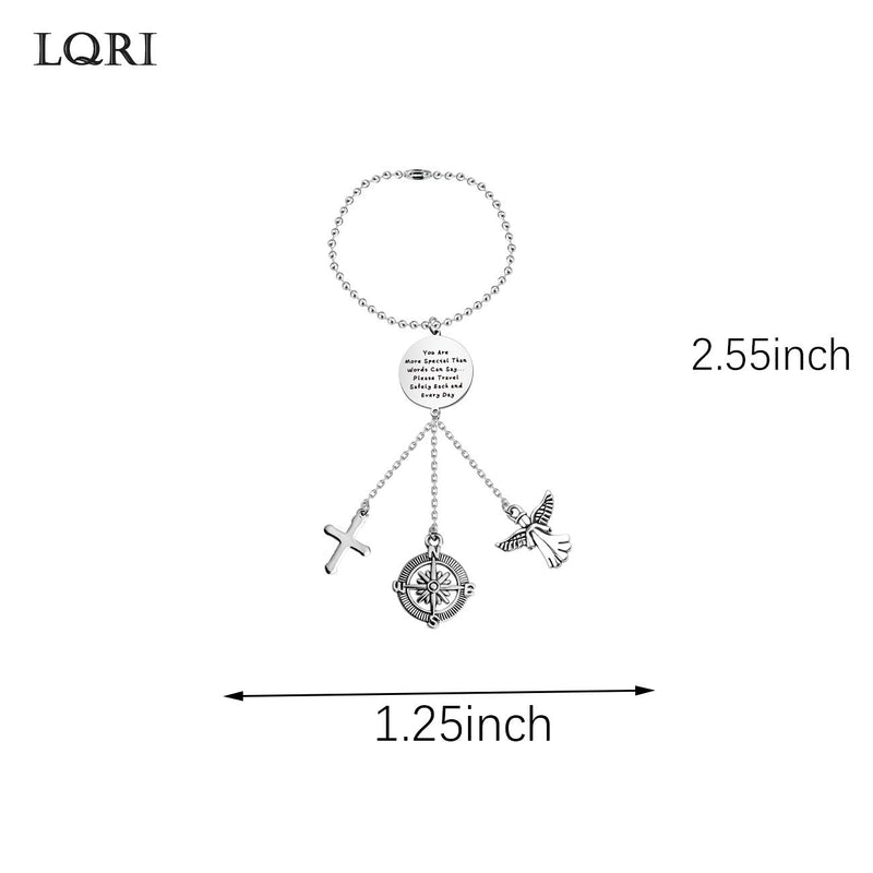 [Australia] - LQRI Guardian Angel Protect Car Charm You are More Special Than Words Can Say Rear View Mirror Pendant Charm Drive Safely Car Ornament New Driver Gift Biker Gift Trucker Gift C-More Special 