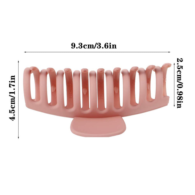 [Australia] - FANTESI 6 PCS Hair Claw Clips Big Claw Clips, Non slip Hair Clip Strong Hold Jaw Clips for Women and Girls Straight, Curly & Wavy Hair (3.6 Inch ) 
