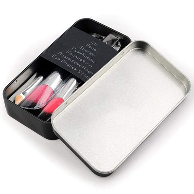 [Australia] - Children Makeup Brushes, 7Pcs Makeup Brush Set Foundation Eyebrow Eyeliner Brush Cosmetic Concealer Brushes for Kids Girls, Women trave - Black with case 